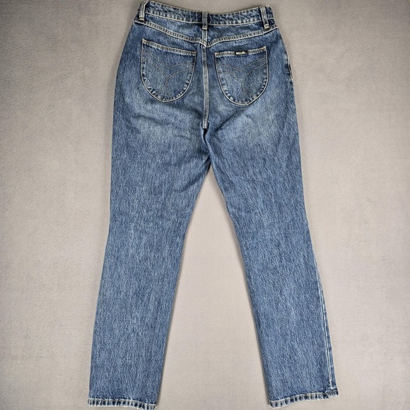 Rolla's Jeans Womens 28 High Rise Straight Distressed Button Fly Organic Cotton‎ - Picture 11 of 16